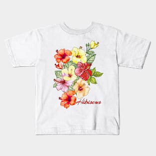 Summer Splendor: Hibiscus Floral Delights - Perfect Holiday Gift Kids T-Shirt